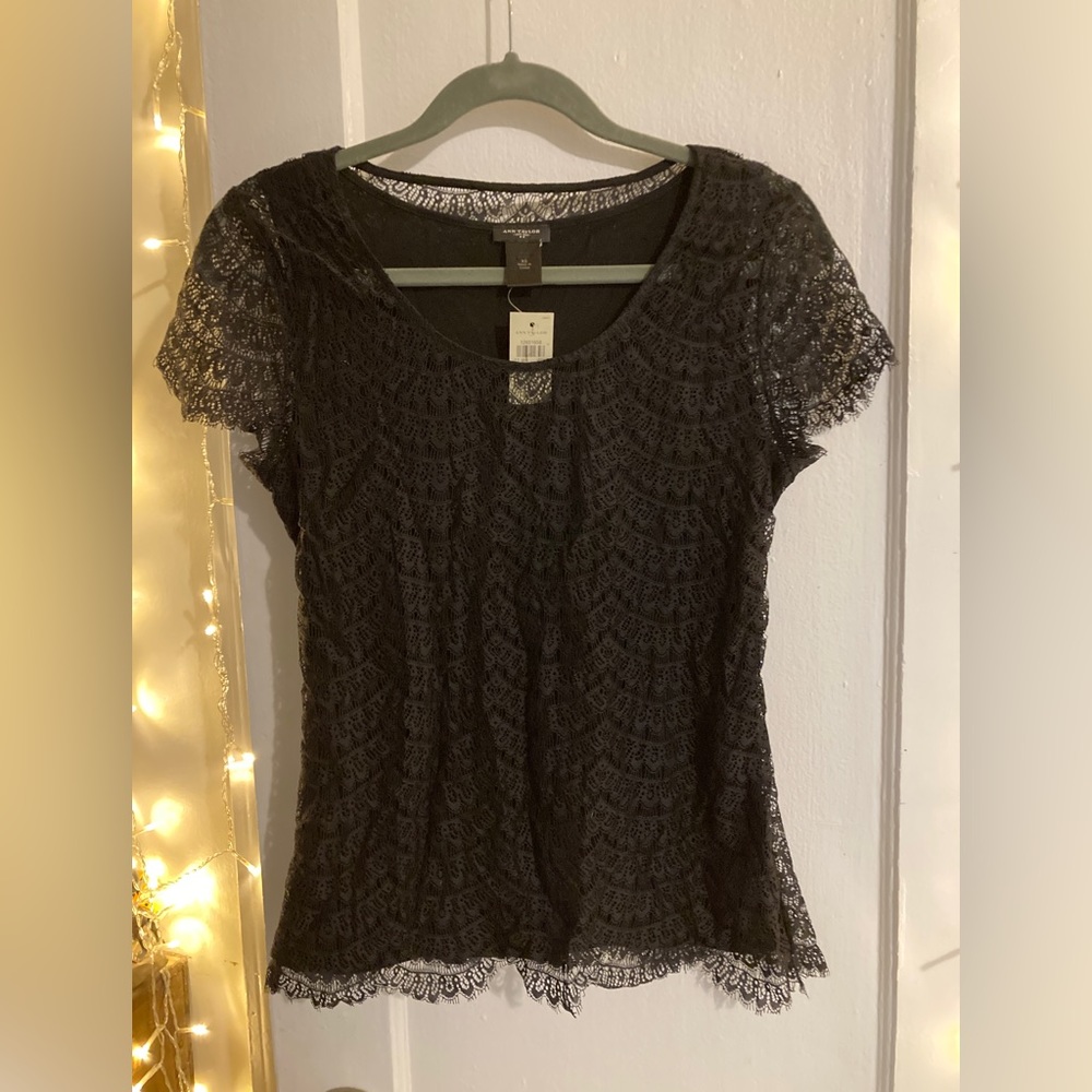 Eyelash lace top